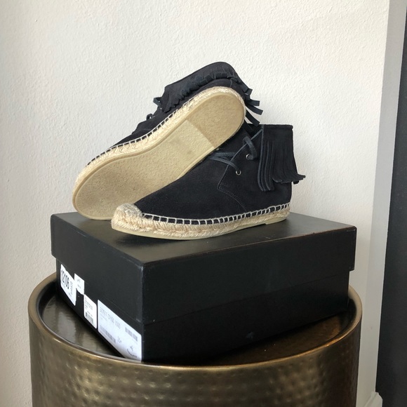 Saint Laurent Black Suede Espadrilles - Picture 6 of 7